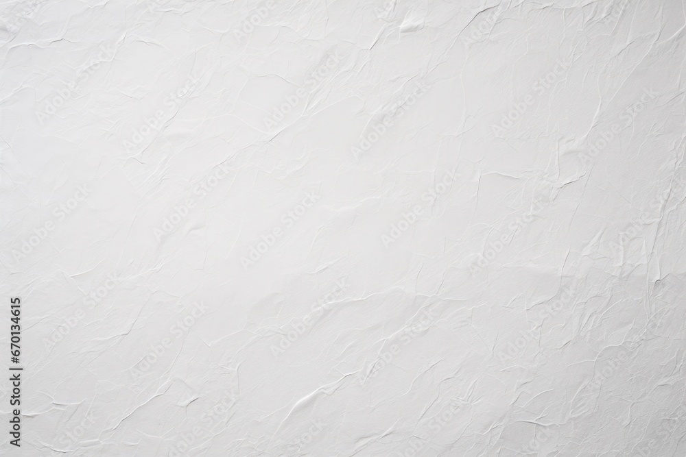 White wall with texture, painted white. White background, wallpaper. Generative AI.