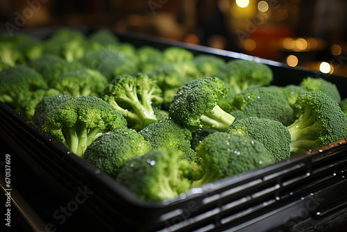 broccoli on a plate generative ai ,  generative,  ai , 