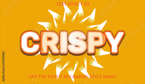 Crispy Text Effect 3D - Get the effect graphic in style menu