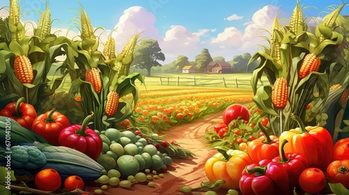 vegetables on a farm