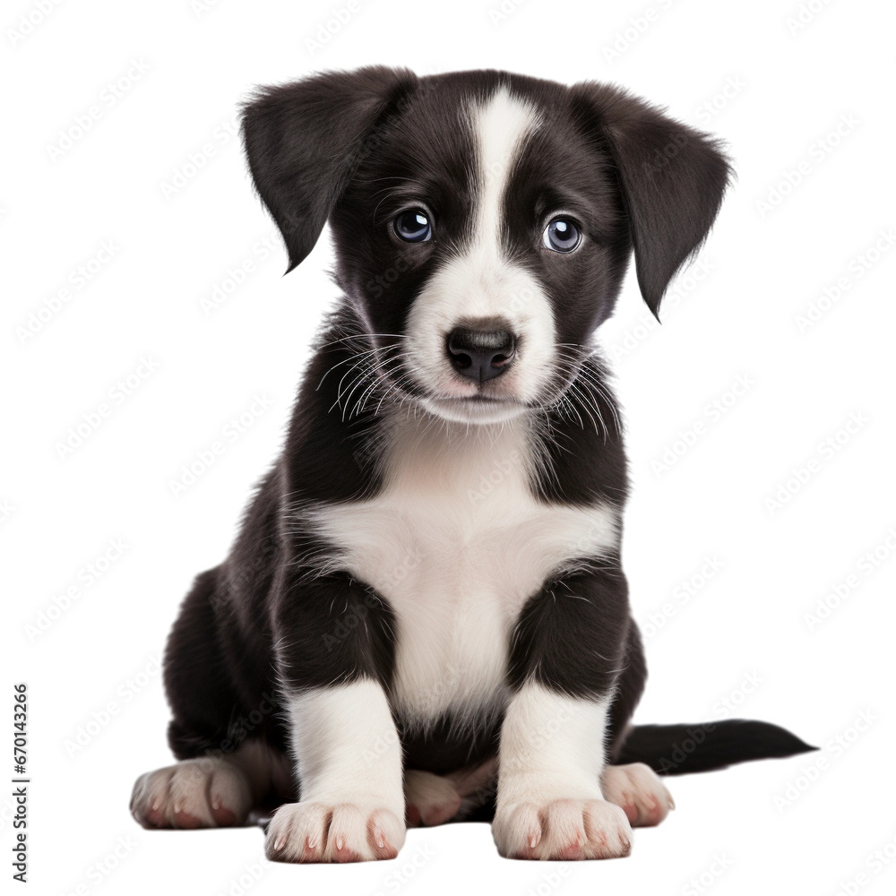 Puppy playing / motion isolated on transparent background Puppy playing / motion isolated on transparent background