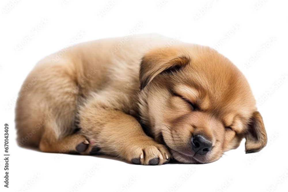 sleeping golden retriever puppy isolated on transparent background sleeping golden retriever puppy isolated on transparent background