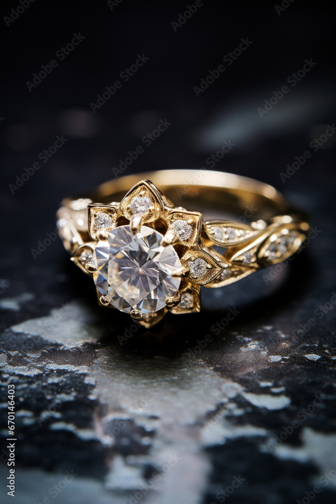 Close up of a stunning engagement ring Close up of a stunning engagement ring