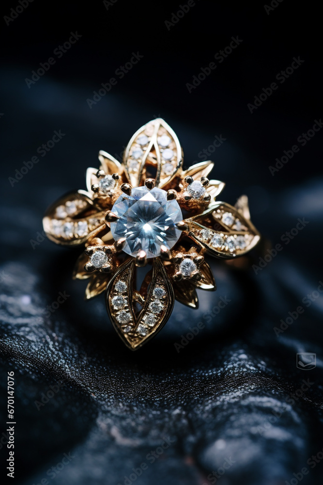 Close up of a stunning engagement ring Close up of a stunning engagement ring
