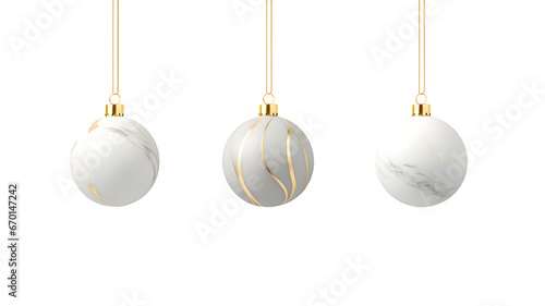 Merry Christmas Silver Ball Ornaments for Holiday Greetings. Christmas concept background 