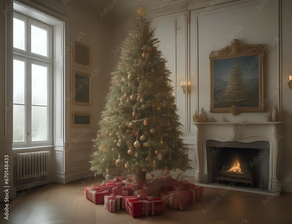 Christmas background. Xmas romantic and elegant atmosphere. Greeting card. Christmas background. Xmas romantic and elegant atmosphere. Greeting card.