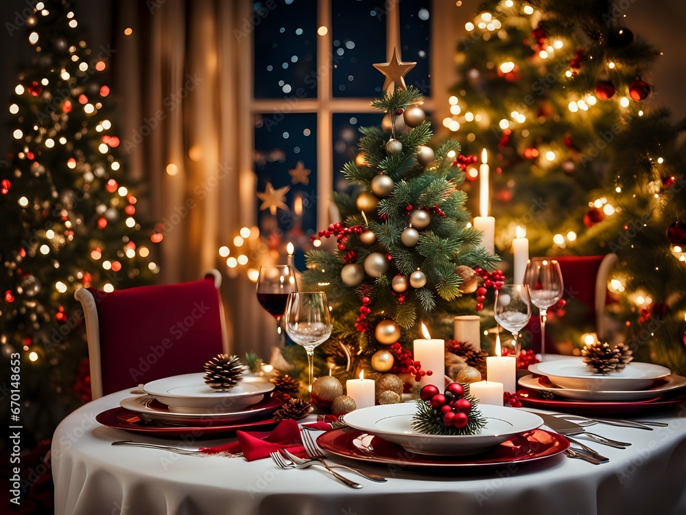 Christmas background. Xmas romantic and elegant atmosphere. Greeting card. Christmas background. Xmas romantic and elegant atmosphere. Greeting card.