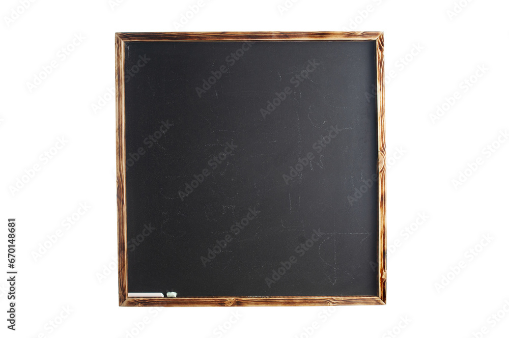 Fototapeta premium Empty blackboard isolated on a white background