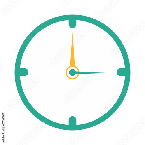 Free Download flat clock watch vector  - GFXLoad