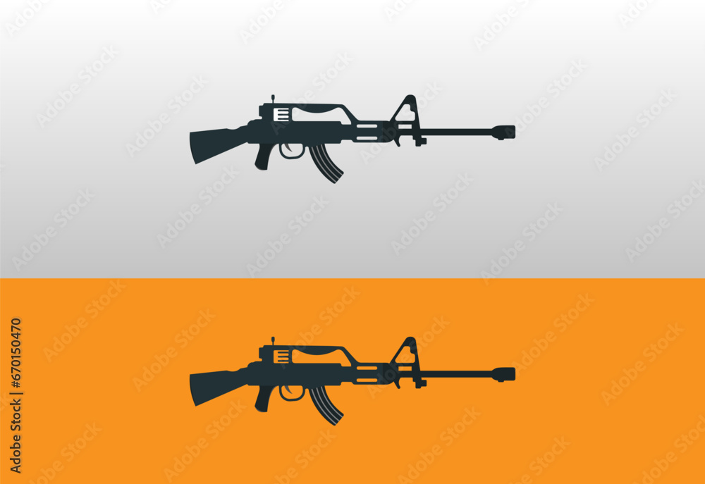 Rifle icons set. Simple set of sniper hunting rifle vector icons for web design Rifle icons set. Simple set of sniper hunting rifle vector icons for web design