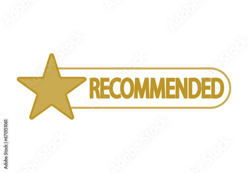 Barra de opinión o recomendación dorada con estrella.