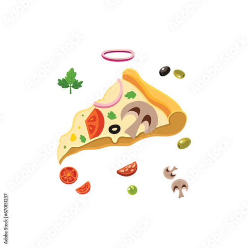 pizza vector type icon