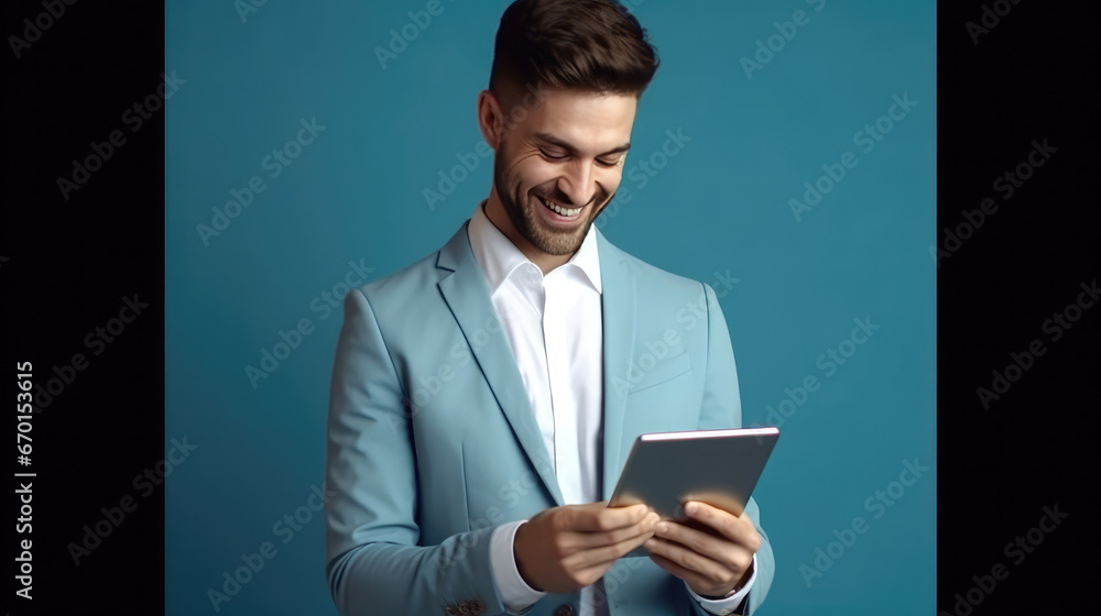 freelancer dressed in elegant suit working on project freelancer dressed in elegant suit working on project