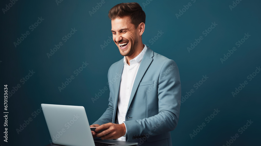 freelancer dressed in elegant suit working on project freelancer dressed in elegant suit working on project