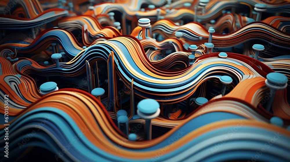 3D abstract art background wallpaper