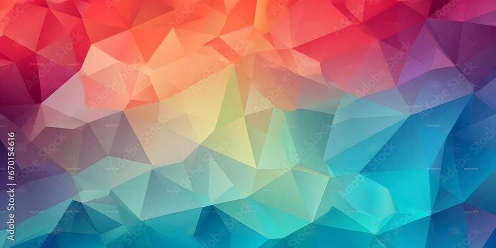 Abstract 2D geometric colorful background. 