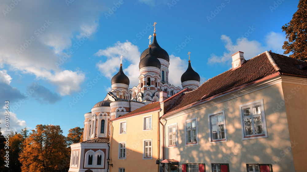 Alexander Nevsky Cathedral in Tallinn city, Estonia.