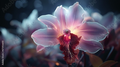 A macro view of an Aurora Orchid in high resolution