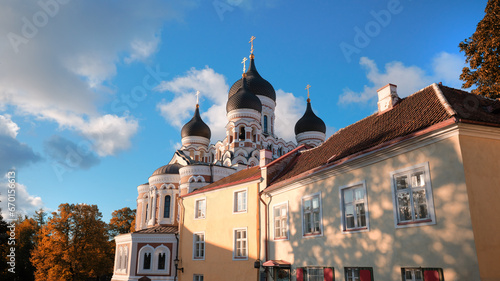 Alexander Nevsky Cathedral in Tallinn city  Estonia.