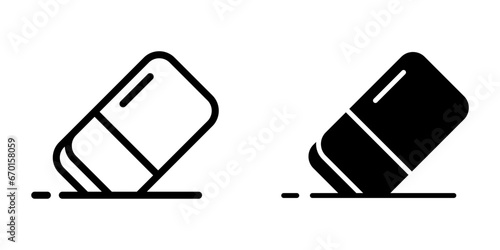 Eraser Icon. symbol for mobile concept and web design. vector illustration