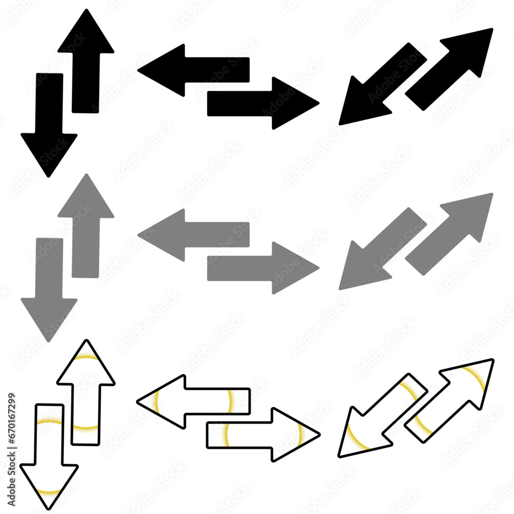 set of arrows set of arrows