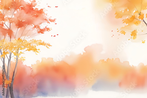 autumn background with maple leaves