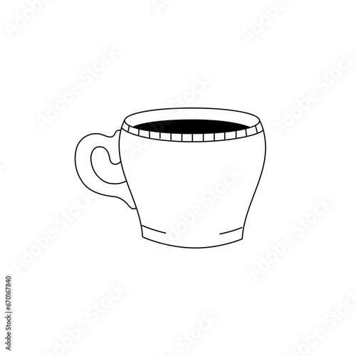 coffee cup isolated on white