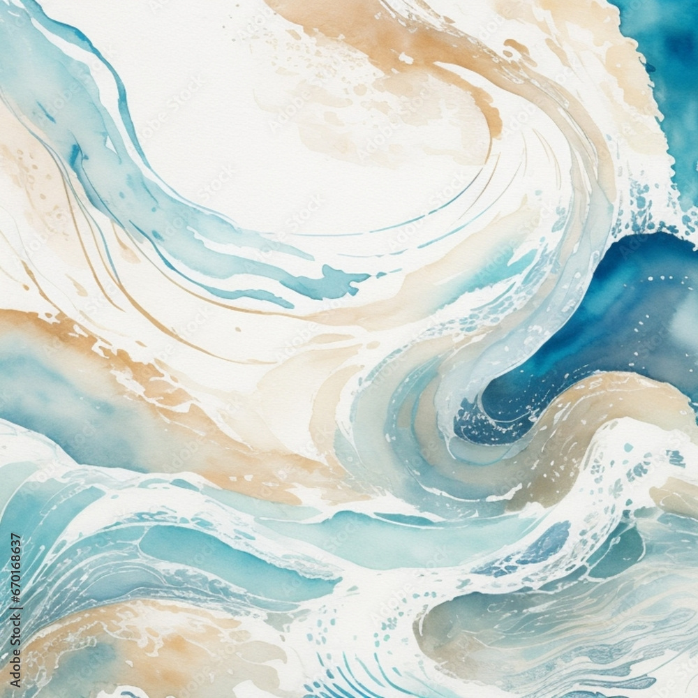 wave background - Generative AI wave background - Generative AI