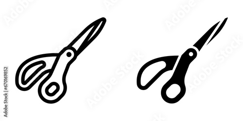 Scissors Icon. symbol for mobile concept and web design. vector illustration