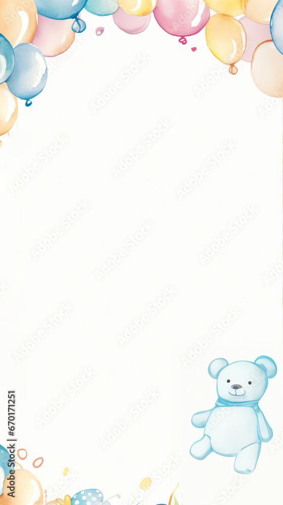 Baby shower graphics with copy space Baby shower graphics with copy space