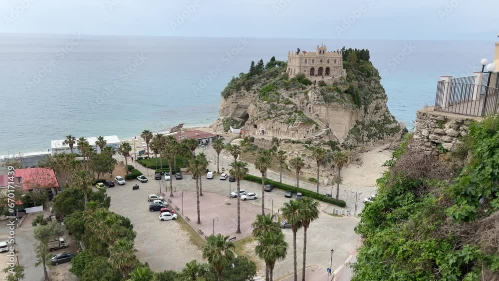 Santuario di Santa Maria in Tropea. Church on an island Santuario di Santa Maria in Tropea. Church on an island