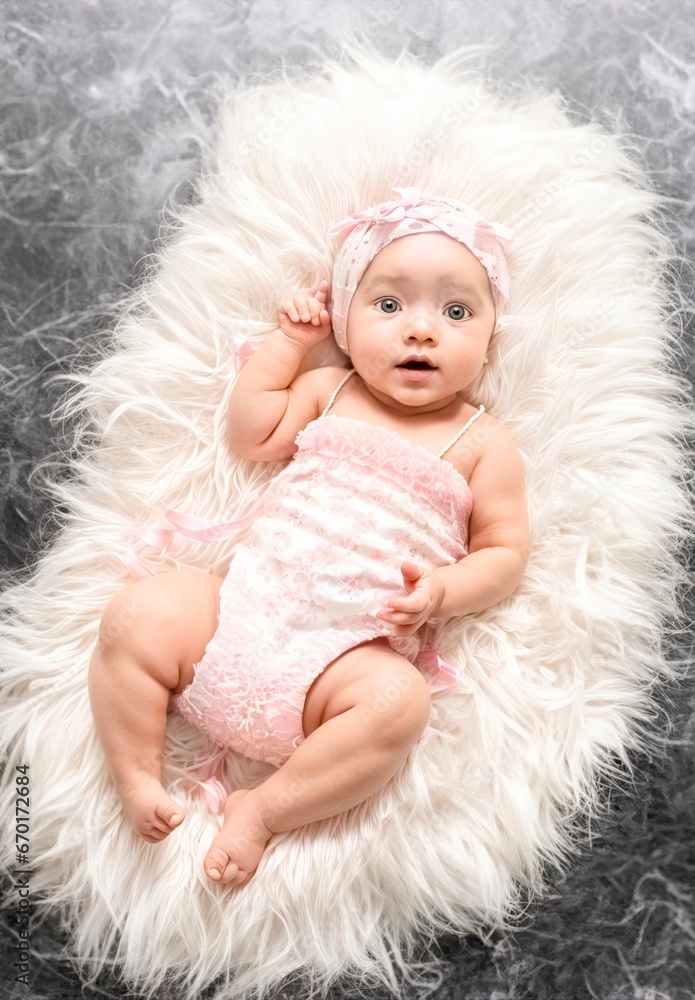 Baby on the marble Baby on the marble