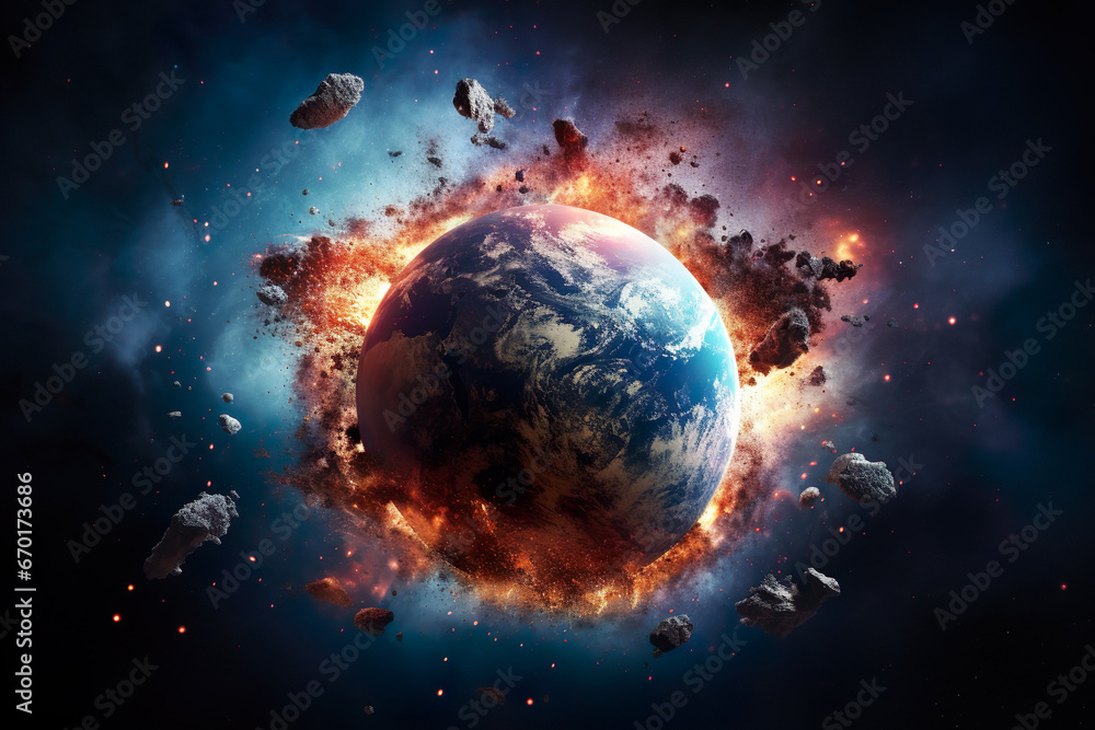 Global Catastrophe. Earths Fire Apocalypse