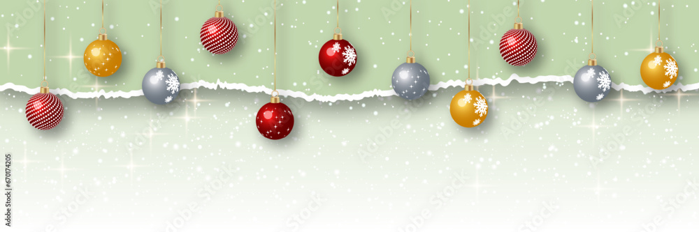 Christmas and New Year winter style vector background with stars, snowflakes and winter decor. Design template for banner, horizontal flyer, invitation card, poster, coupon, voucher Christmas and New Year winter style vector background with stars, snowflakes and winter decor. Design template for banner, horizontal flyer, invitation card, poster, coupon, voucher
