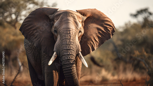 elephant in the savannah © toomi123
