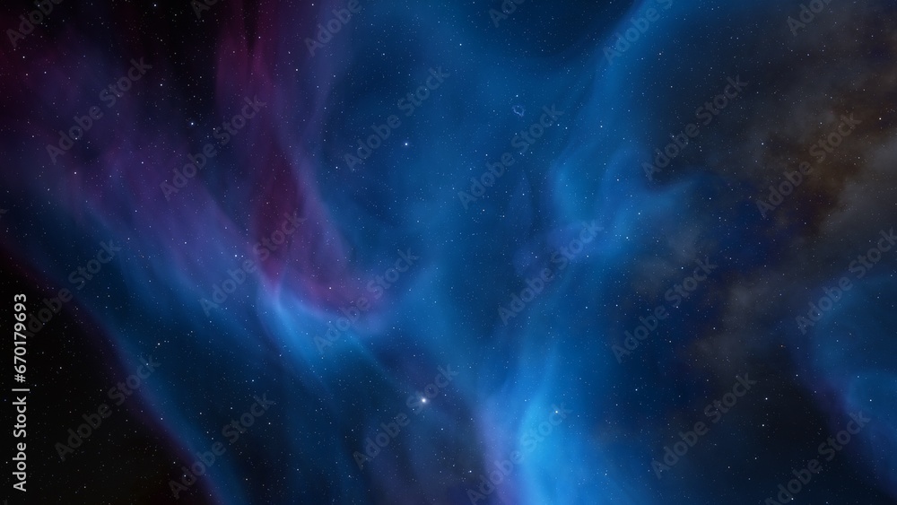 Night sky - Universe filled with stars, nebula and galaxy