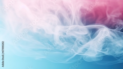 Colorful smoke in soft pastel color background
