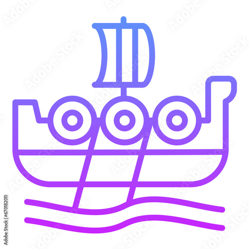 Viking Ship Icon