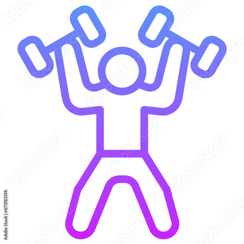 Weightlifter Icon