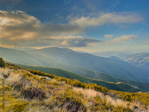 View from Serra da Arada, Sao Pedro do Sul, Portugal, near Portal do Inferno photo