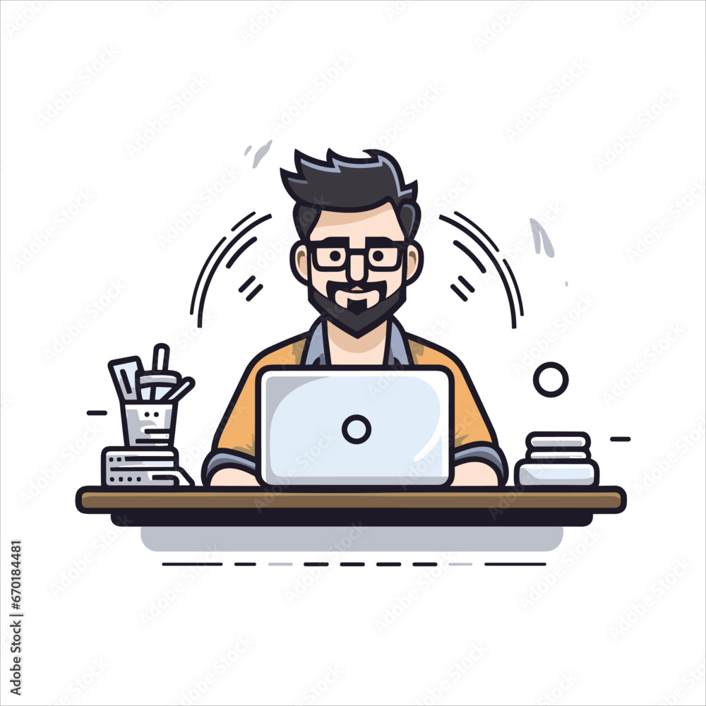 illustration of web development programmer and coding website illustration of web development programmer and coding website