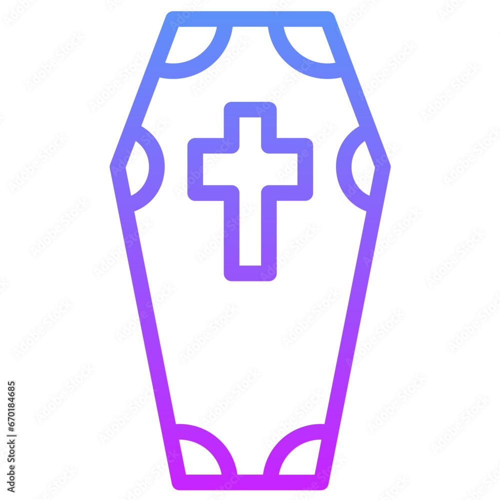 Obraz premium Coffin Icon