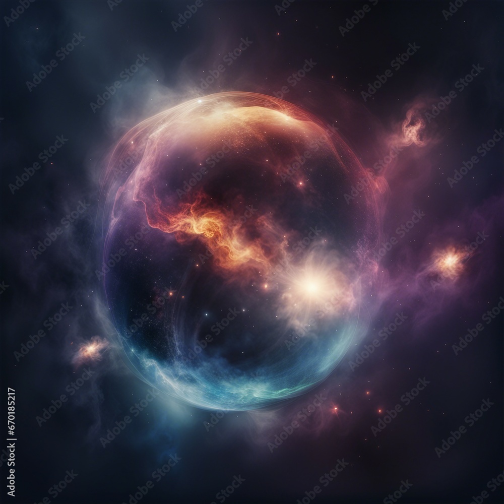 atmospheric smoky outer space galaxy illustration background atmospheric smoky outer space galaxy illustration background