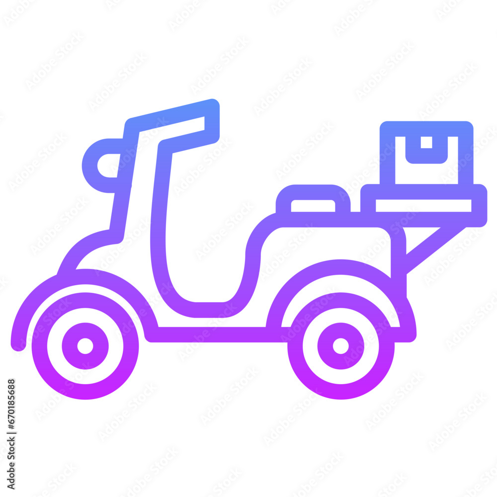 Motorbike Delivery Icon Motorbike Delivery Icon