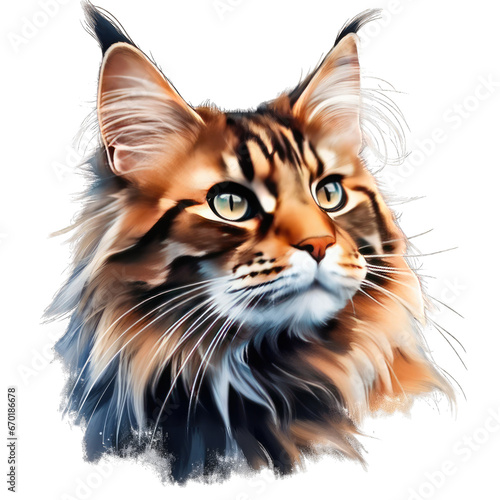 Cool Mainecoon clipart © GraphicGrove