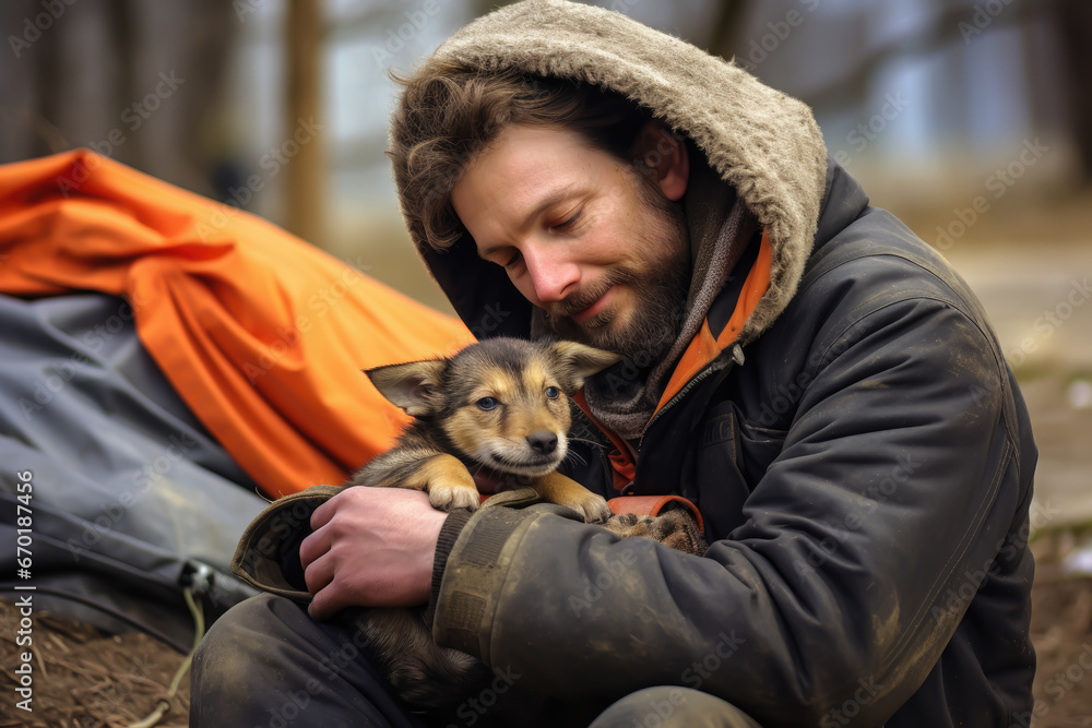 Volunteer at a shelter make a difference. social responsability concept Volunteer at a shelter make a difference. social responsability concept