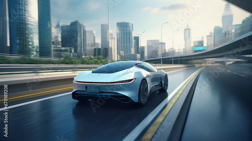 concept car of a futuristic vehicle © Business Pics