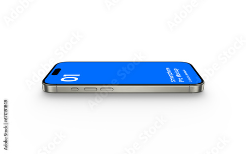 Smartphone Mockup | Fully Editable File, Replaceable Screen, Separated Shadow and Background	