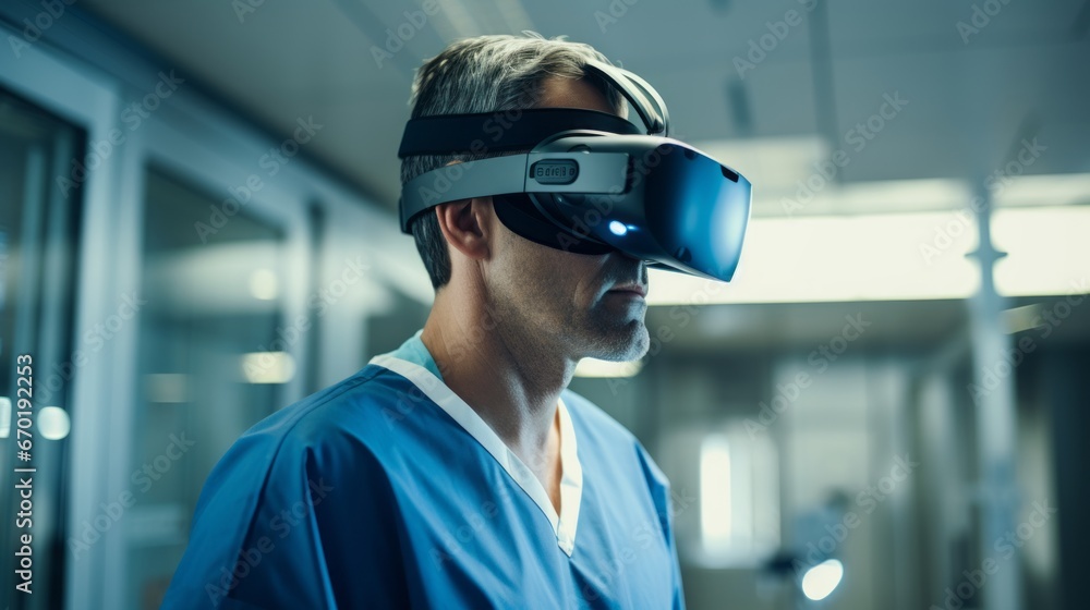 Surgeon using Augmented Reality Glasses during Surgical Procedure Surgeon using Augmented Reality Glasses during Surgical Procedure