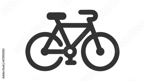 Bicycle. Bike icon vector. Cycling concept. Sign for bicycles path Isolated on white background